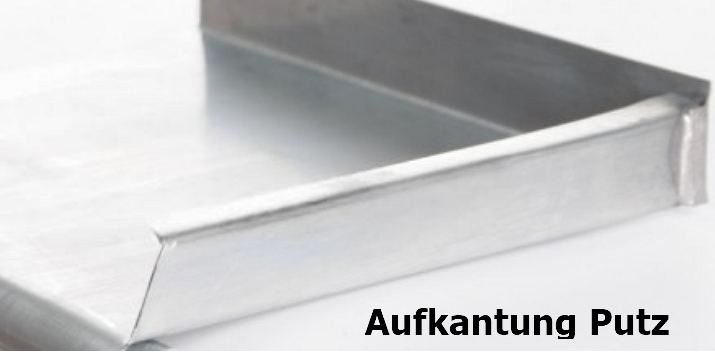 Aufkantung Putz